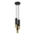 Chandelier on a string LOOPEZ 3xGU10/10W/230V round black/gold