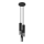 Chandelier on a string LOOPEZ 3xGU10/10W/230V round black/shiny chrome
