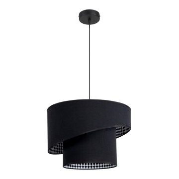 Chandelier on a string LORI 1×E27/60W/230V Black