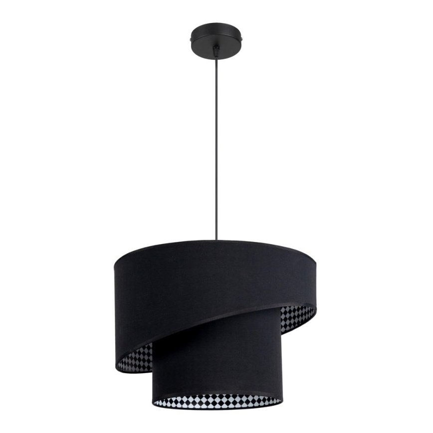 Chandelier on a string LORI 1×E27/60W/230V Black