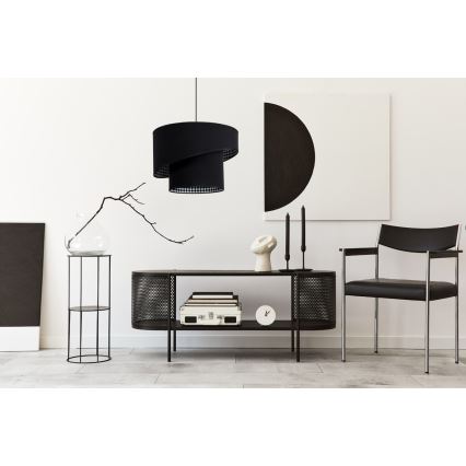 Chandelier on a string LORI 1×E27/60W/230V Black