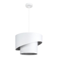 Chandelier on a string LORI 1×E27/60W/230V White