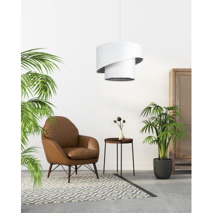 Chandelier on a string LORI 1×E27/60W/230V White