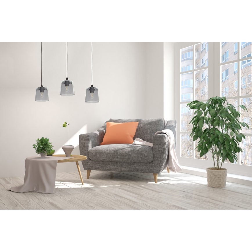 Chandelier on a string LUCEA 3xE27/15W/230V