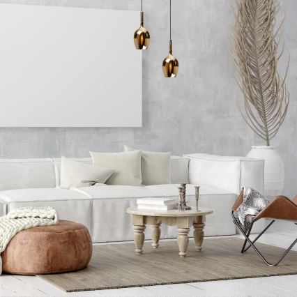 Chandelier on a string LUGANO 1xE14/40W/230V gold