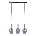 Chandelier on a string LUGANO 3xE14/40W/230V grey
