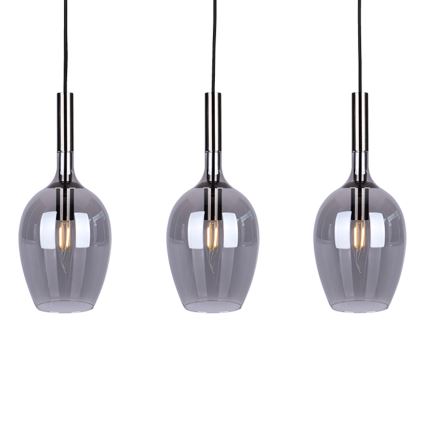 Chandelier on a string LUGANO 3xE14/40W/230V grey
