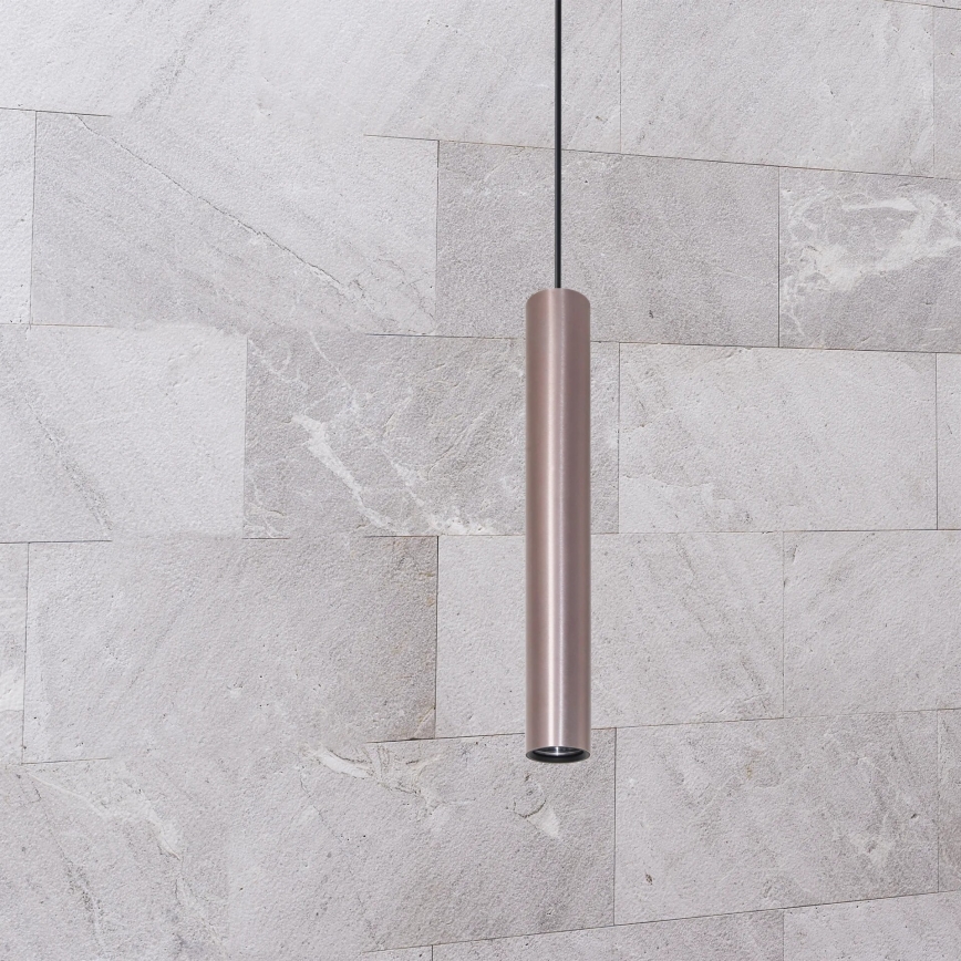 Chandelier on a string LUNGOMARE 1xGU10/10W/230V matte chrome