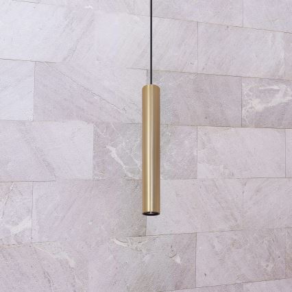 Chandelier on a string LUNGOMARE 1xGU10/10W/230V gold