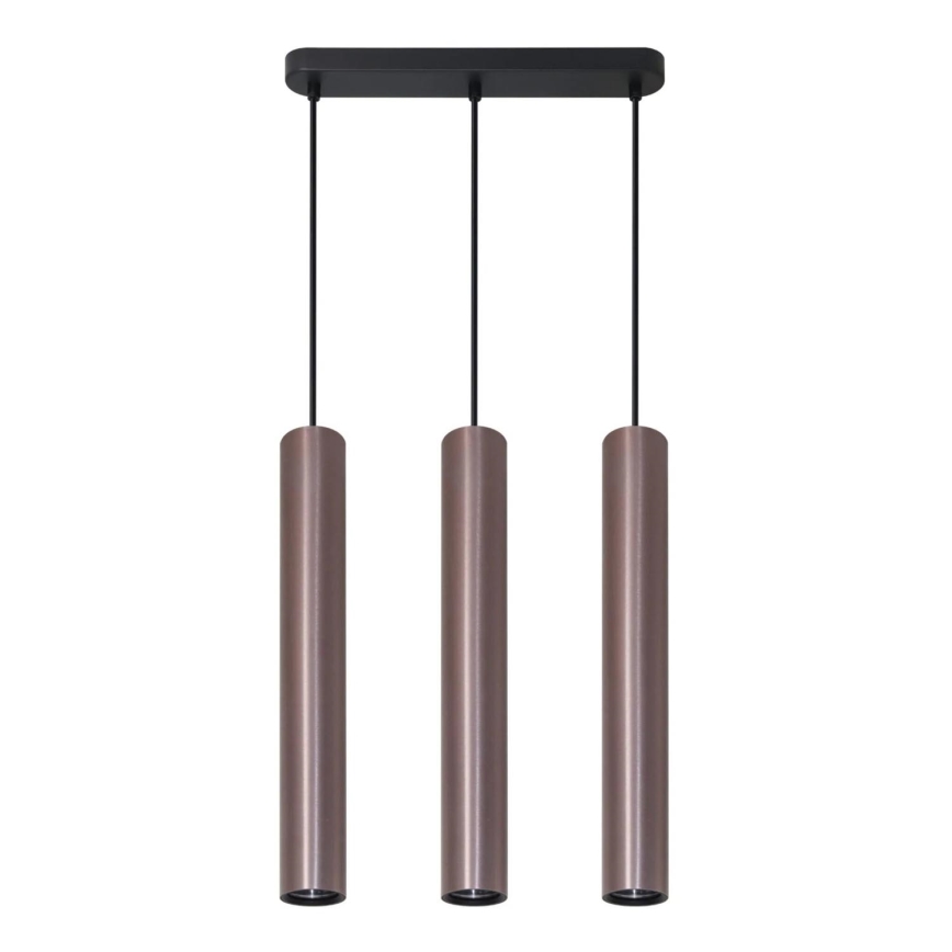Chandelier on a string LUNGOMARE 3xGU10/10W/230V matte chrome
