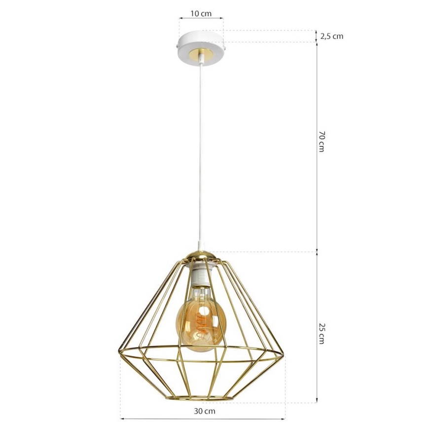 Chandelier on a string LUPO 1xE27/60W/230V