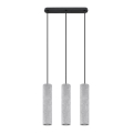 Chandelier on a string LUVO 3xGU10/40W/230V concrete/black