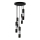 Chandelier on a string MAGNUMA 5xGU10/50W/230V black/shiny chrome