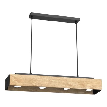 Chandelier on a string MAISON 4xGU10/8W/230V brown/oak