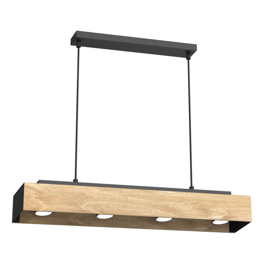 Chandelier on a string MAISON 4xGU10/8W/230V brown/oak