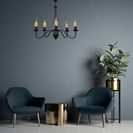 Chandelier on a string MALBO II 5xE14/10W/230V