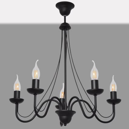 Chandelier on a string MALBO II 5xE14/10W/230V
