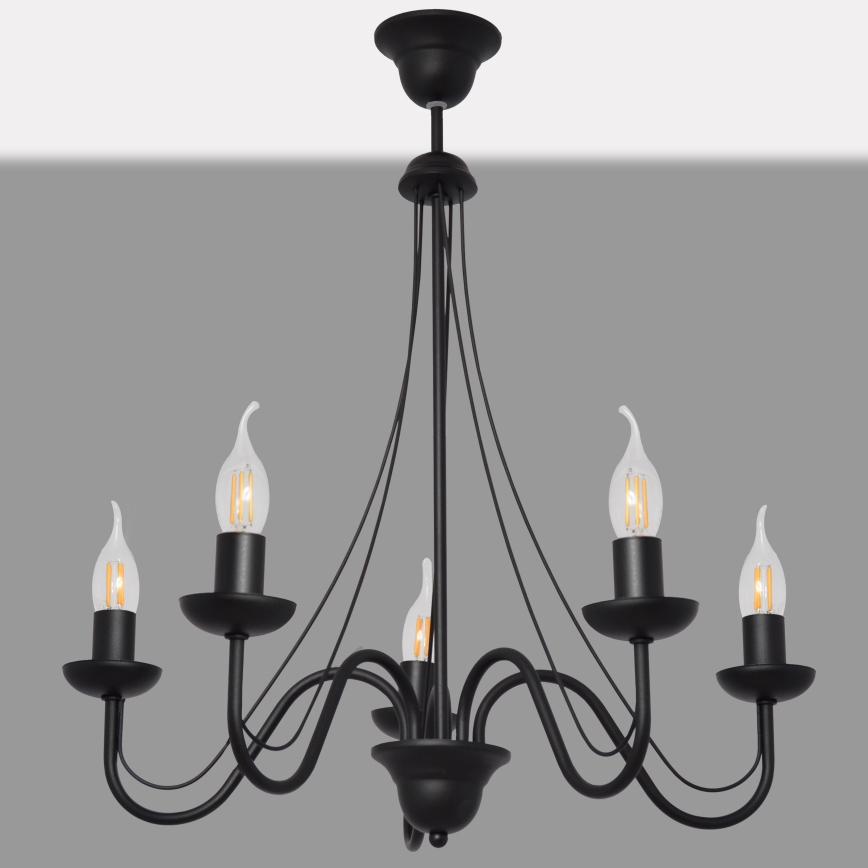 Chandelier on a string MALBO II 5xE14/10W/230V