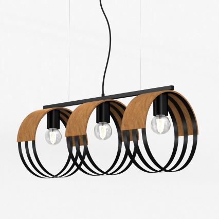 Chandelier on a string MALM 3xE27/60W/230V