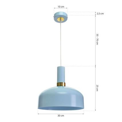 Chandelier on a string MALMO 1xE27/60W/230V