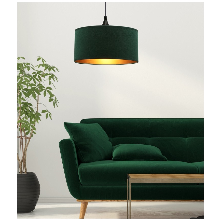 Chandelier on a string MALOTO 1xE27/60W/230V green