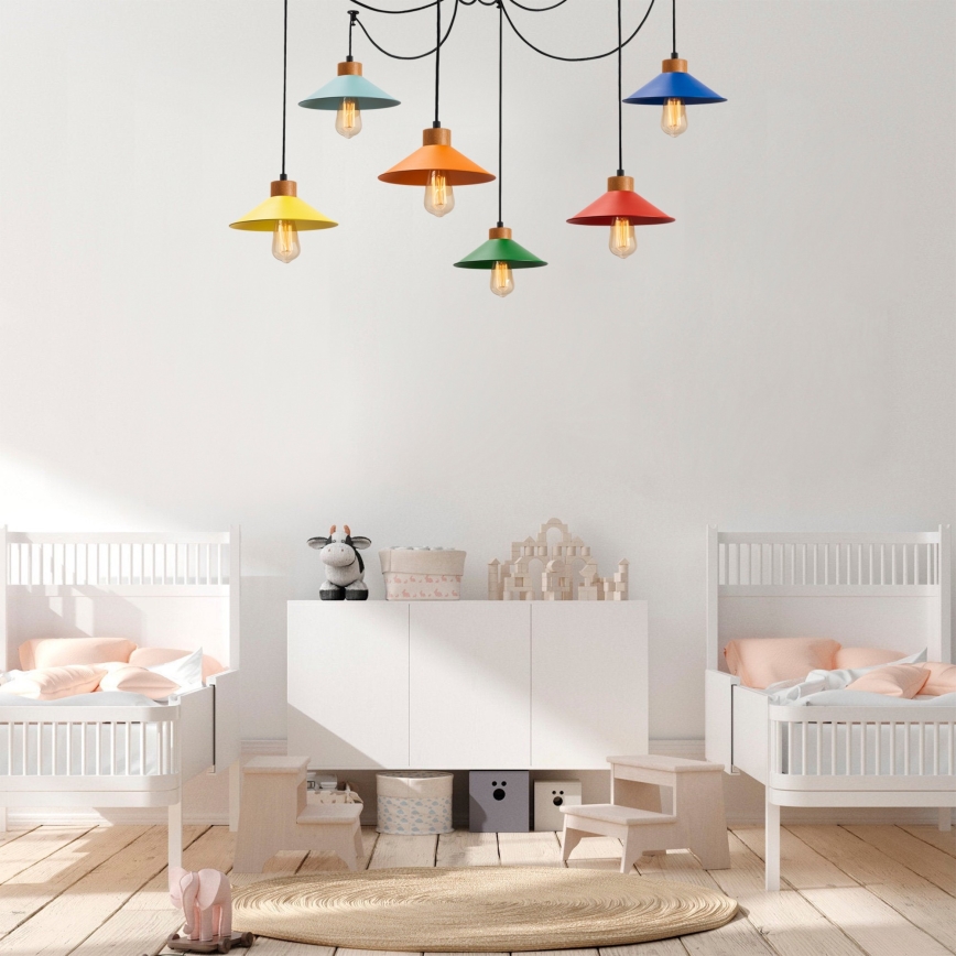 Chandelier on a string MANAVGAT 6xE27/100W/230V spider
