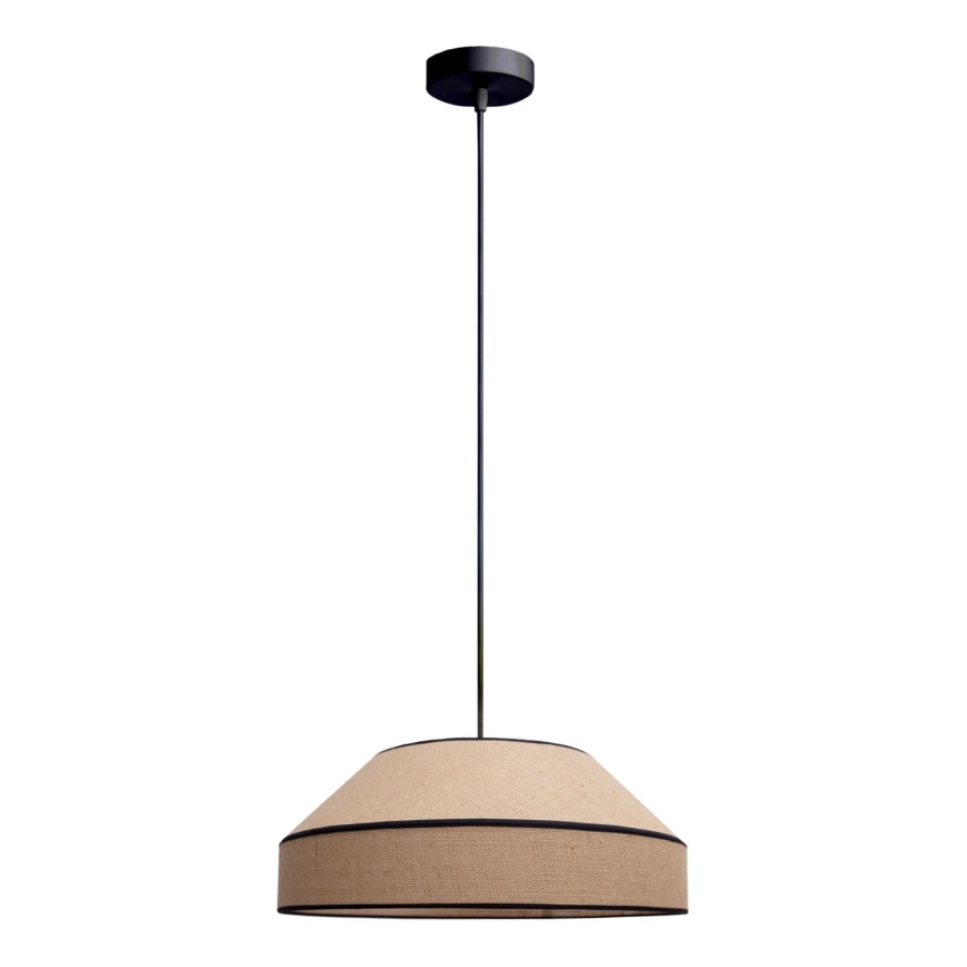 Chandelier on a string MANISO 1xE27/60W/230V d. 45 cm beige