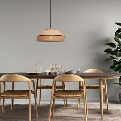 Chandelier on a string MANISO 1xE27/60W/230V d. 45 cm beige