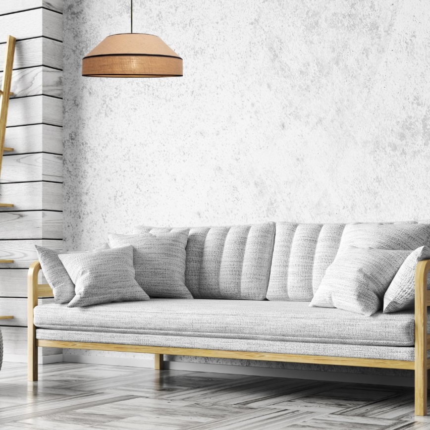 Chandelier on a string MANISO 1xE27/60W/230V d. 45 cm beige