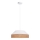 Chandelier on a string MANISO 1xE27/60W/230V d. 45 cm white/beige