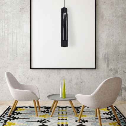 Chandelier on a string MARBLE 1xGU10/8W/230V black