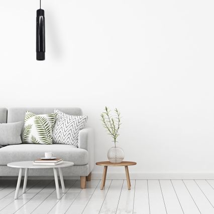 Chandelier on a string MARBLE 1xGU10/8W/230V black