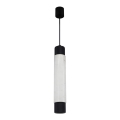 Chandelier on a string MARBLE WHITE/BLACK 1xGU10/8W/230V