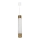 Chandelier on a string Marble white/brass 1xGU10/8W/230V