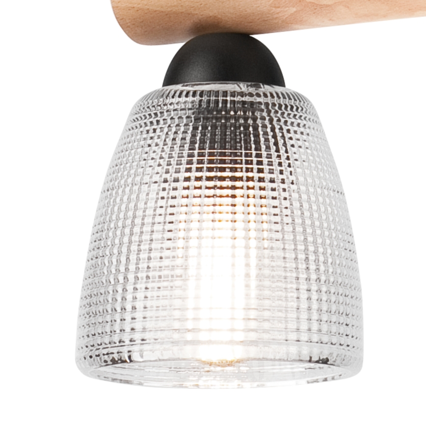 Chandelier on a string MARGIT 2xE27/60W/230V beech