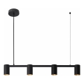 Chandelier on a string MARIBEL 4xGU10/10W/230V black