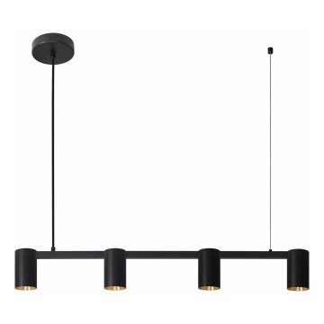 Chandelier on a string MARIBEL 4xGU10/10W/230V black