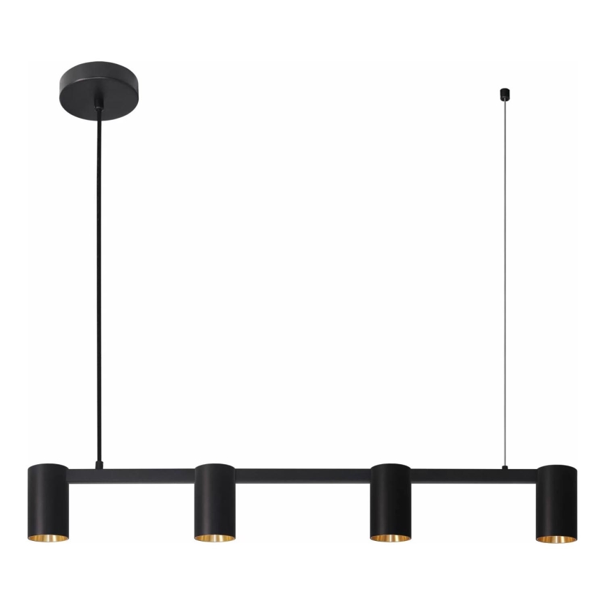 Chandelier on a string MARIBEL 4xGU10/10W/230V black