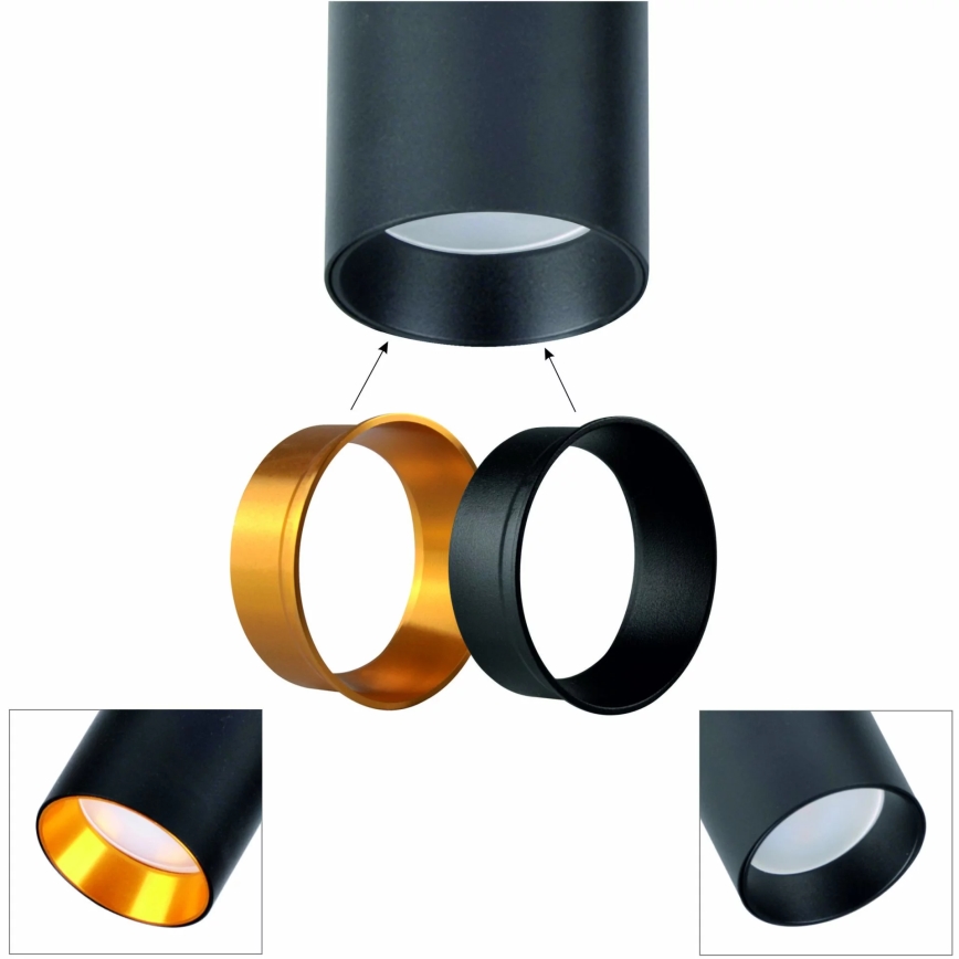 Chandelier on a string MARIBEL 4xGU10/10W/230V black