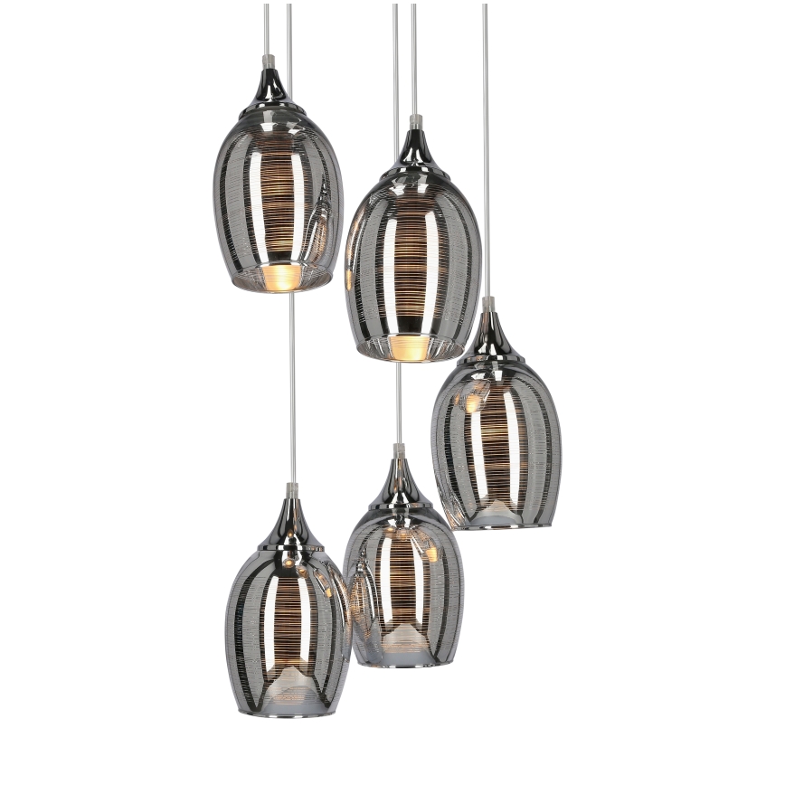 Chandelier on a string MARINA 5xE27/60W/230V