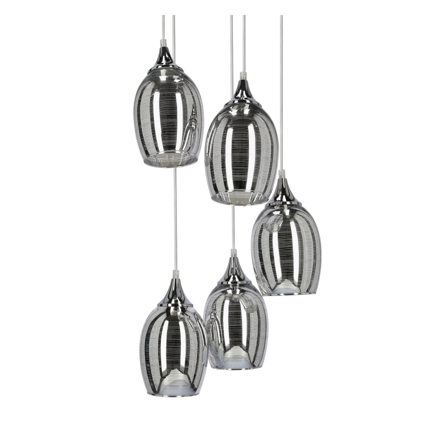 Chandelier on a string MARINA 5xE27/60W/230V