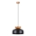 Chandelier on a string MARION 1xE27/15W/230V d. 29,5 cm black