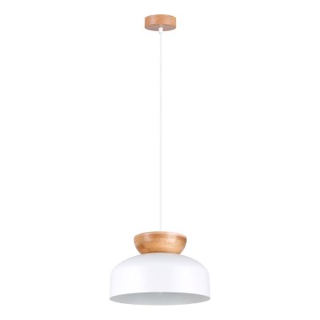 Chandelier on a string MARION 1xE27/15W/230V d. 29,5 cm white