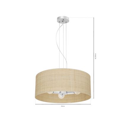 Chandelier on a string MARSHALL 3xE27/60W/230V