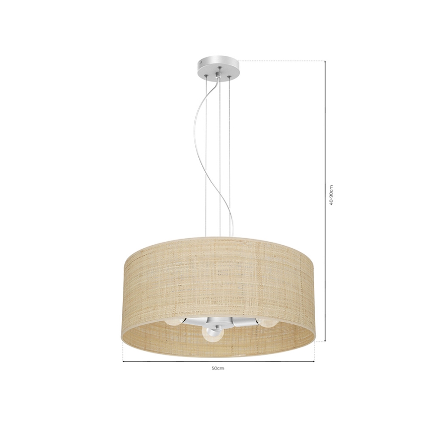 Chandelier on a string MARSHALL 3xE27/60W/230V