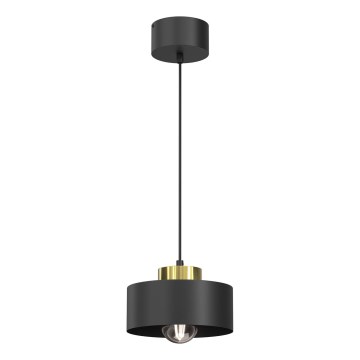 Chandelier on a string MARTI 1xE27/15W/230V black/gold