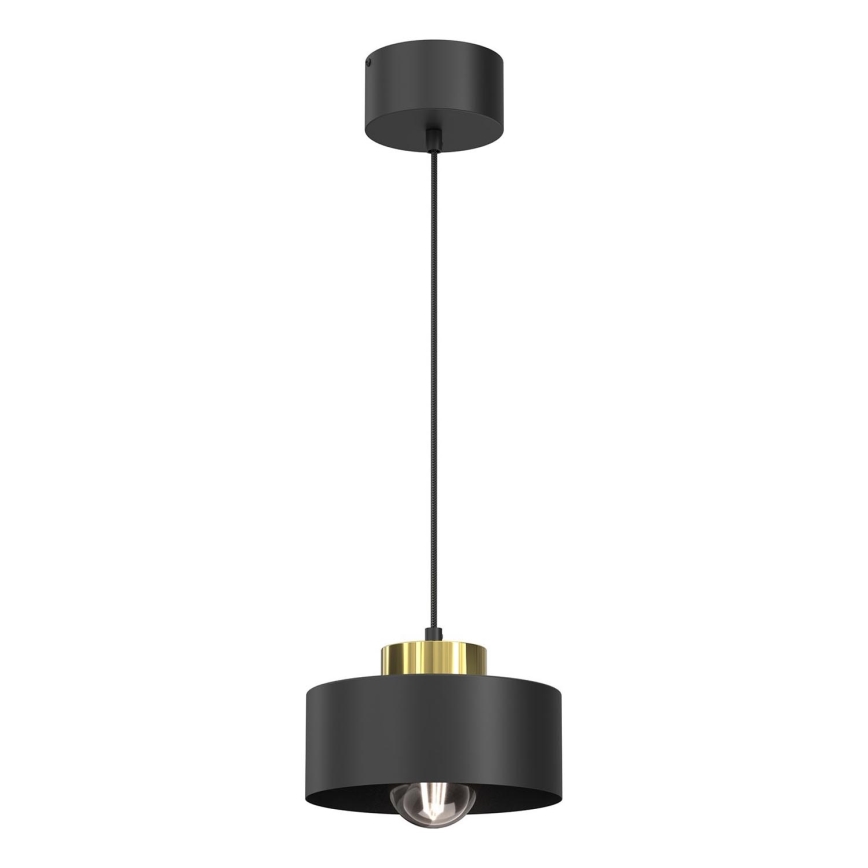 Chandelier on a string MARTI 1xE27/15W/230V black/gold