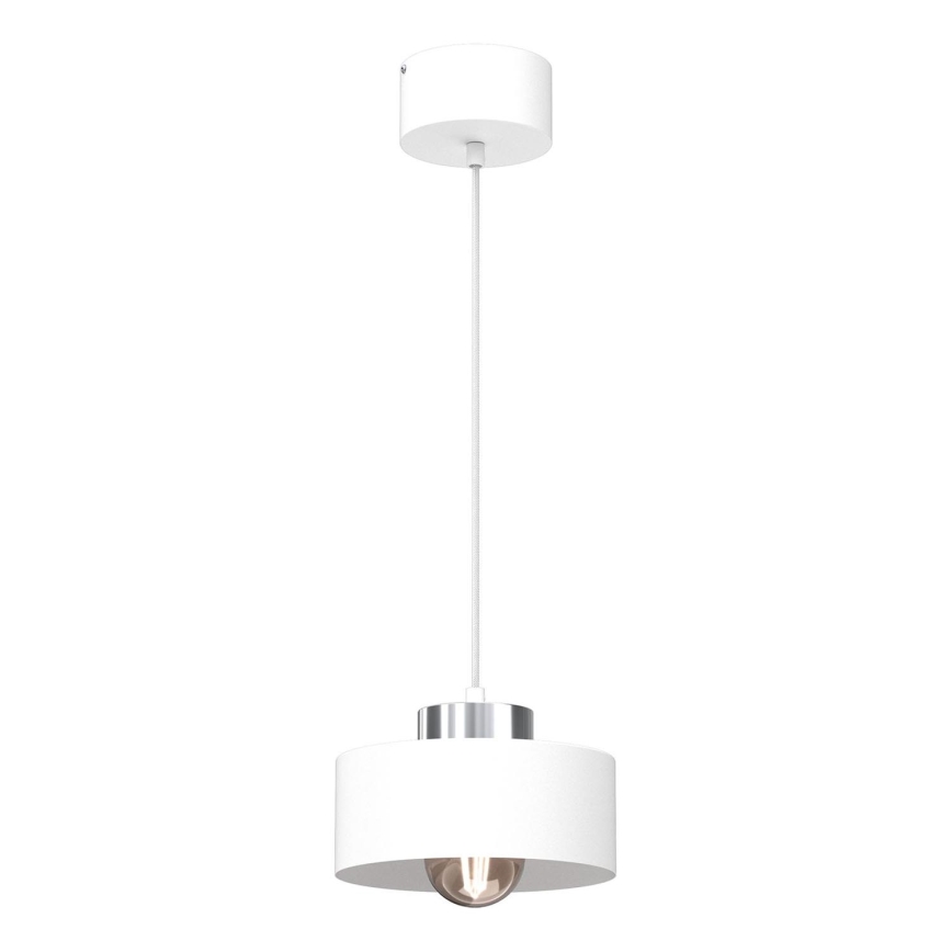 Chandelier on a string MARTI 1xE27/15W/230V white/shiny chrome