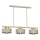Chandelier on a string MARTI 3xE27/15W/230V beige/gold