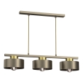 Chandelier on a string MARTI 3xE27/15W/230V brass/gold